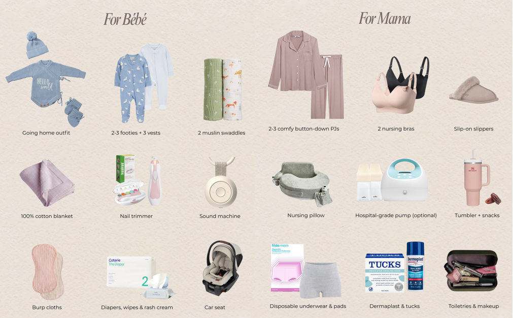 What I Packed in My Hospital Bag As A First Time Mom (And What We Actually Used)