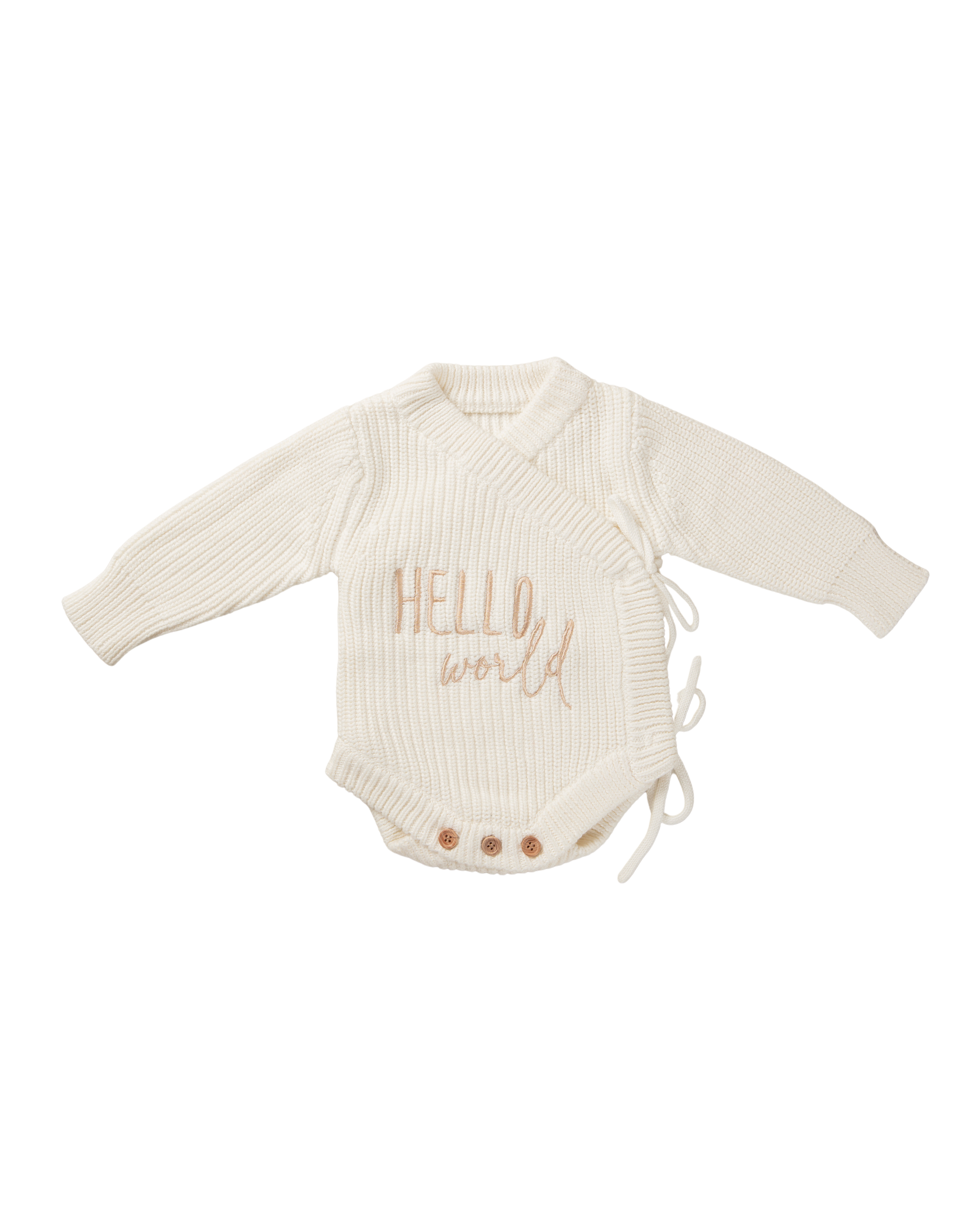 Camille — Cream Knit Romper