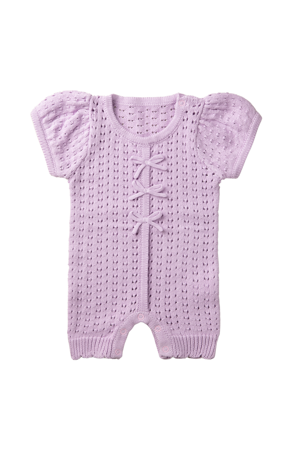 odette - lavender knit romper