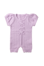 odette - lavender knit romper