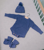 Louis — Navy Knit Romper