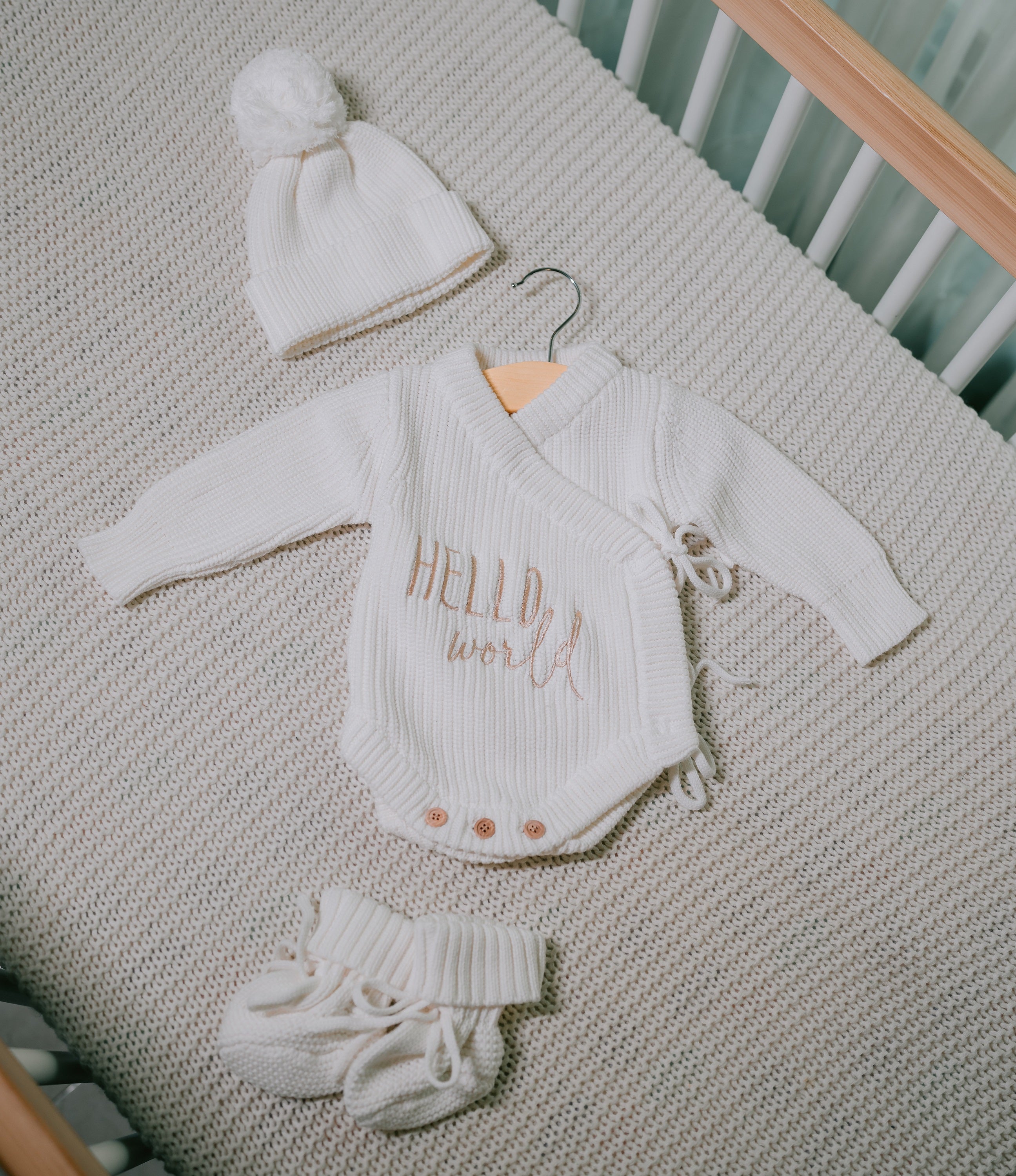 Camille — Cream Knit Romper