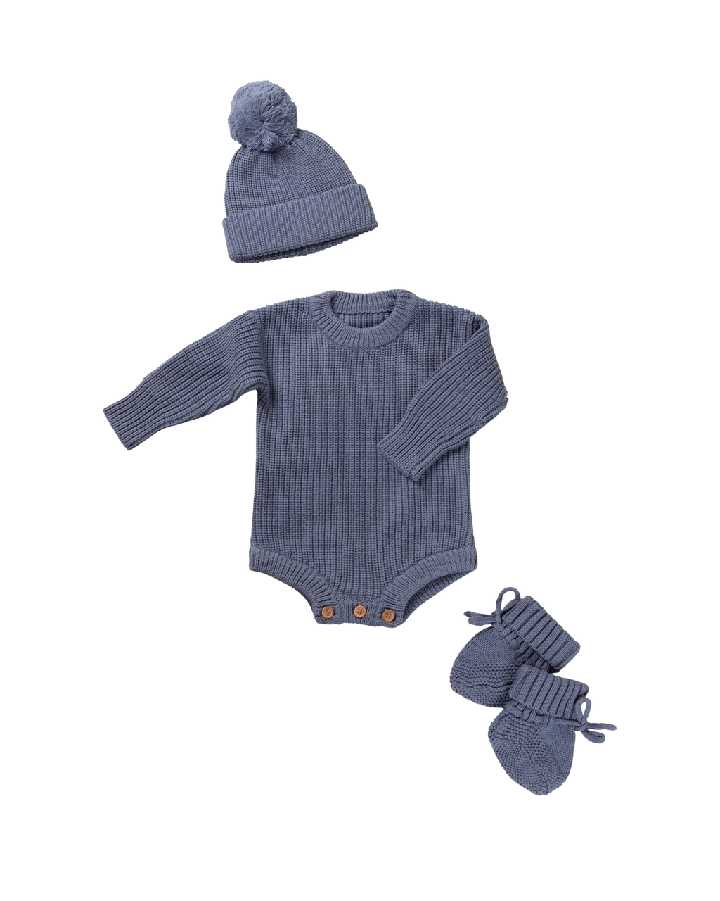 Louis — Navy Knit Romper