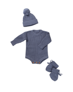 Louis — Navy Knit Romper