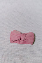Margot Set — Pink Booties + Bow Headband
