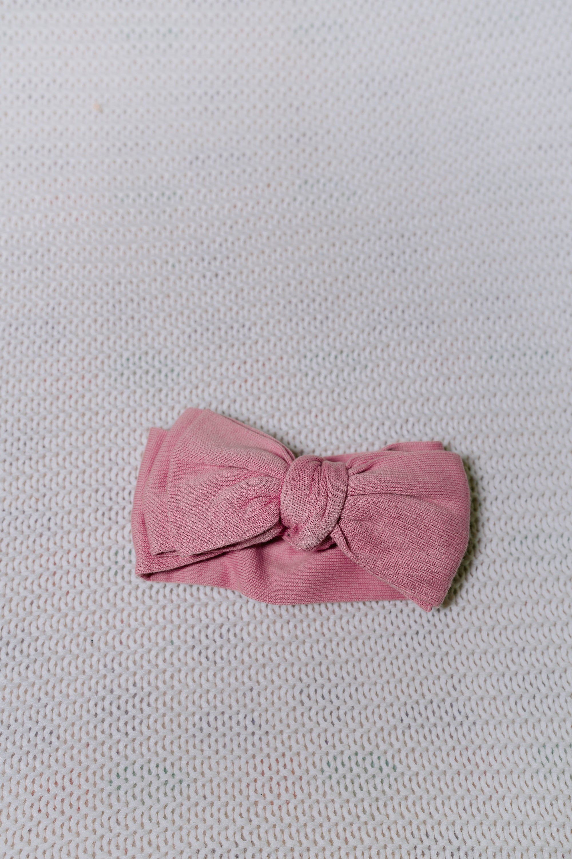 Margot Set — Pink Booties + Bow Headband