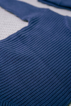 Louis — Navy Knit Romper