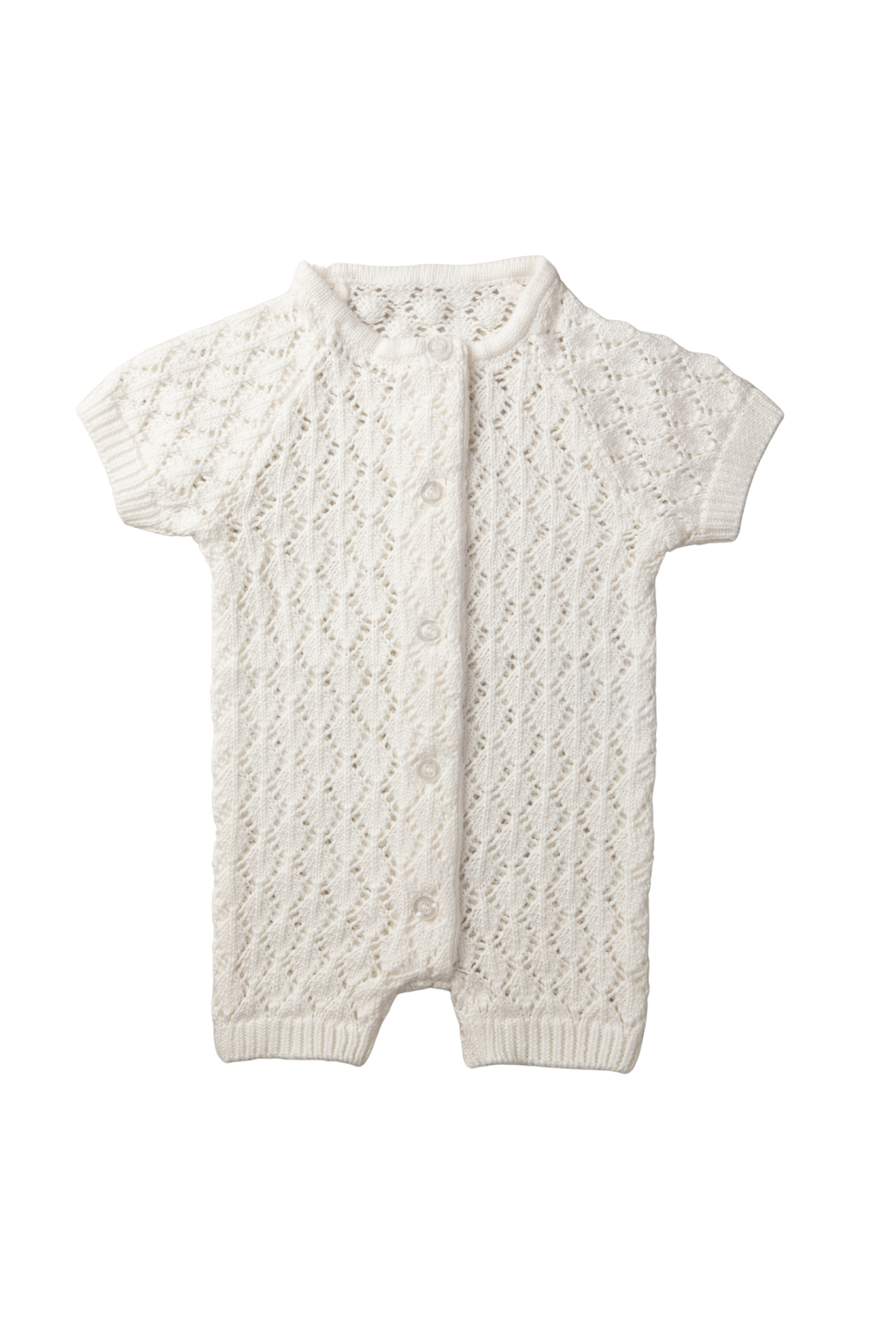 céleste - white knit romper