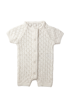 céleste - white knit romper