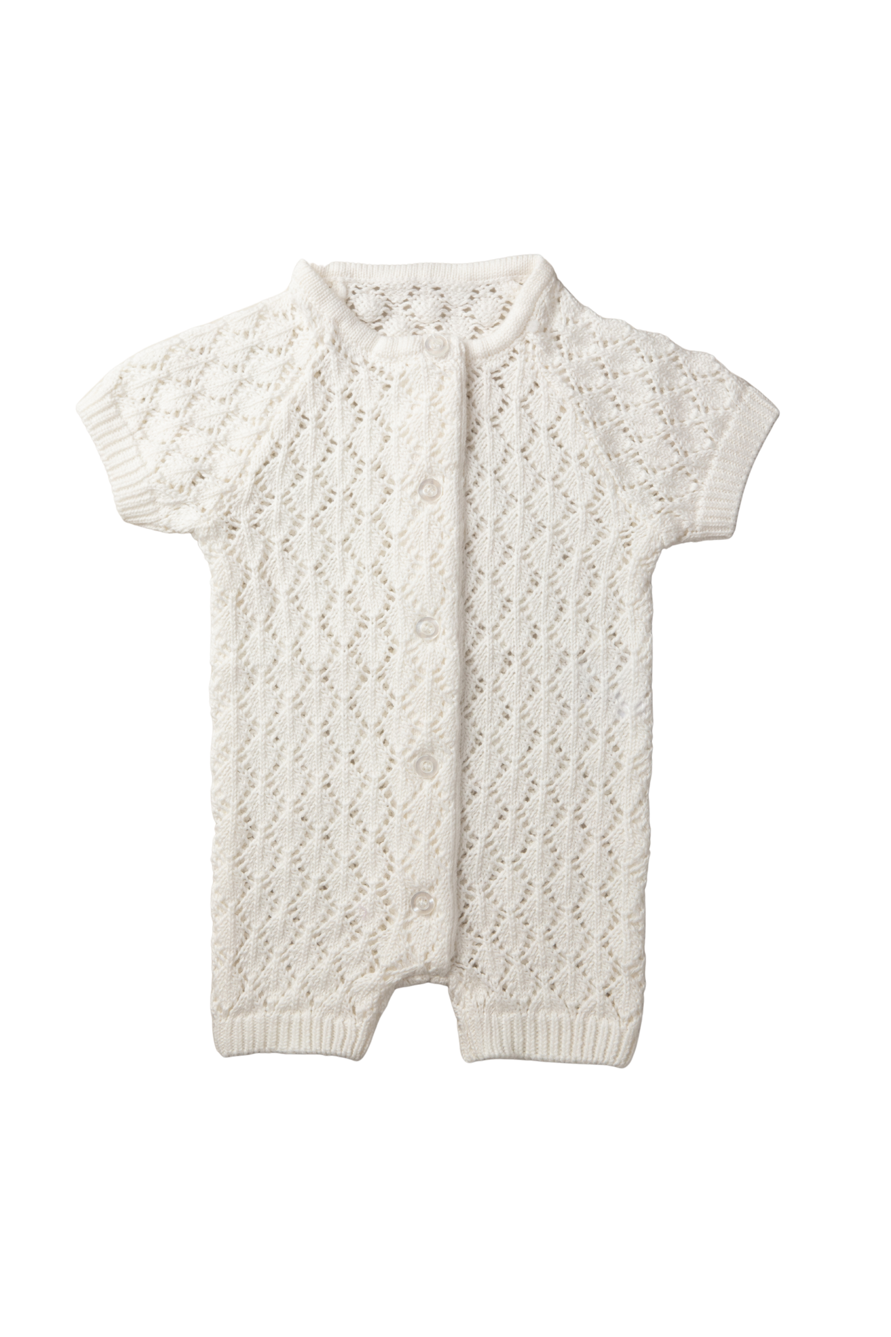 céleste - white knit romper