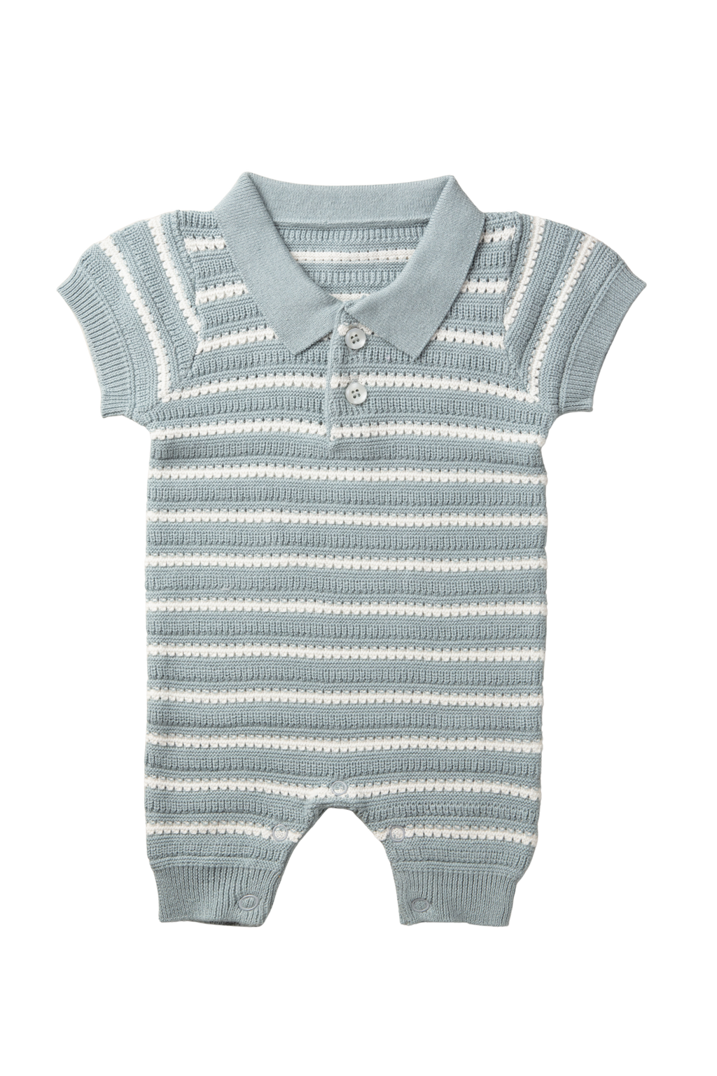 raphaël - blue knit romper