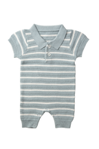 raphaël - blue knit romper
