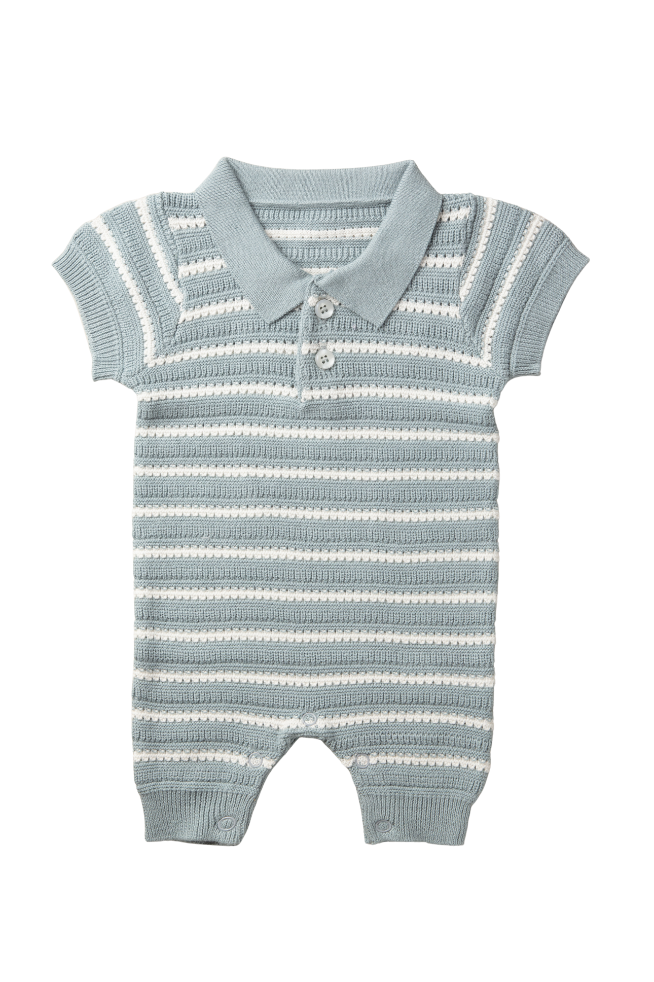 raphaël - blue knit romper