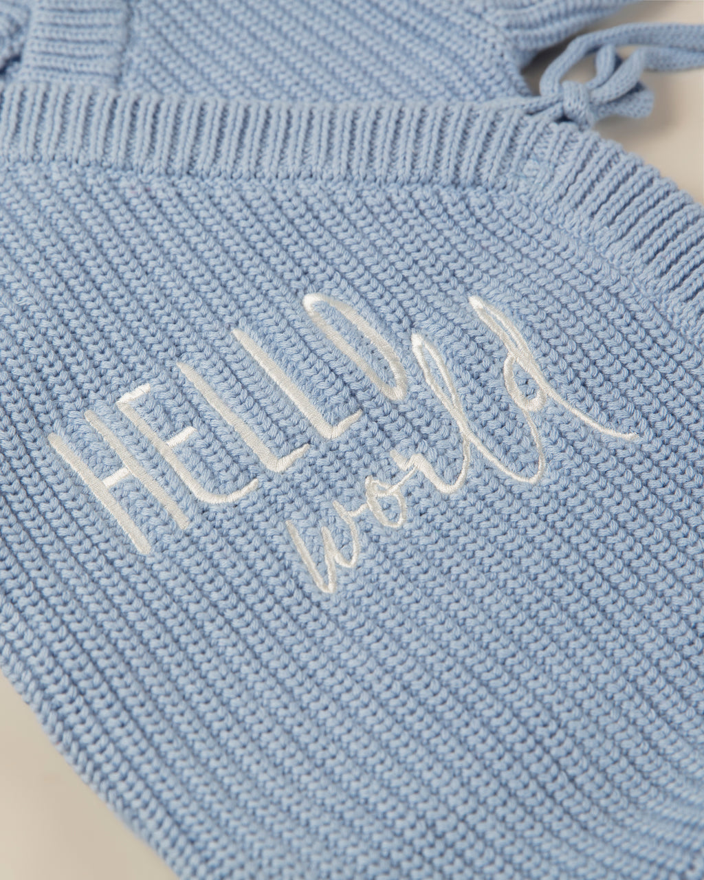 Étienne — Powder Blue Knit Romper