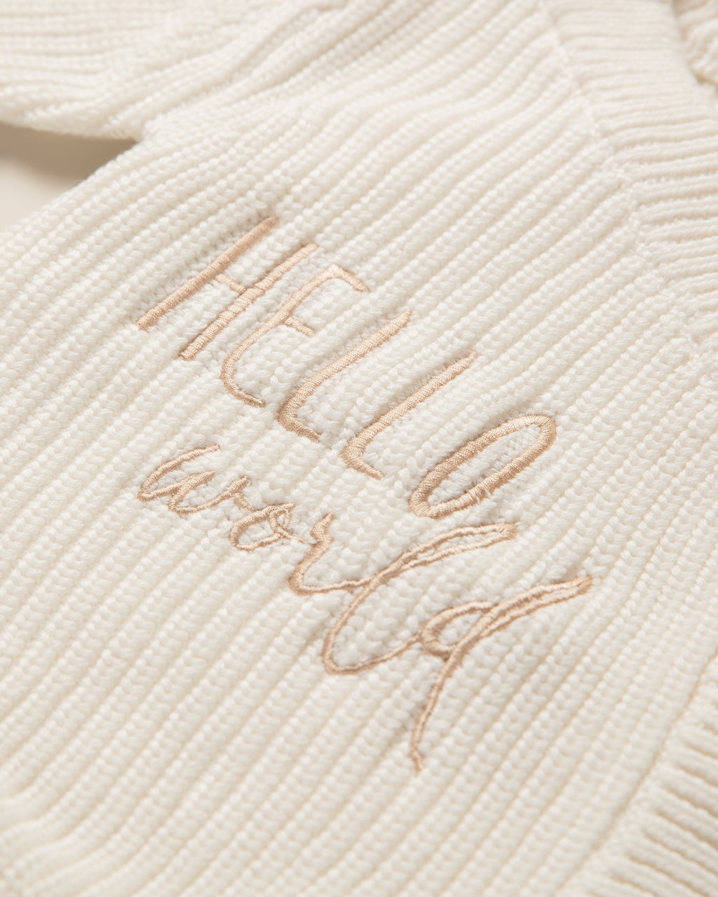 Camille — Cream Knit Romper