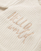 Camille — Cream Knit Romper