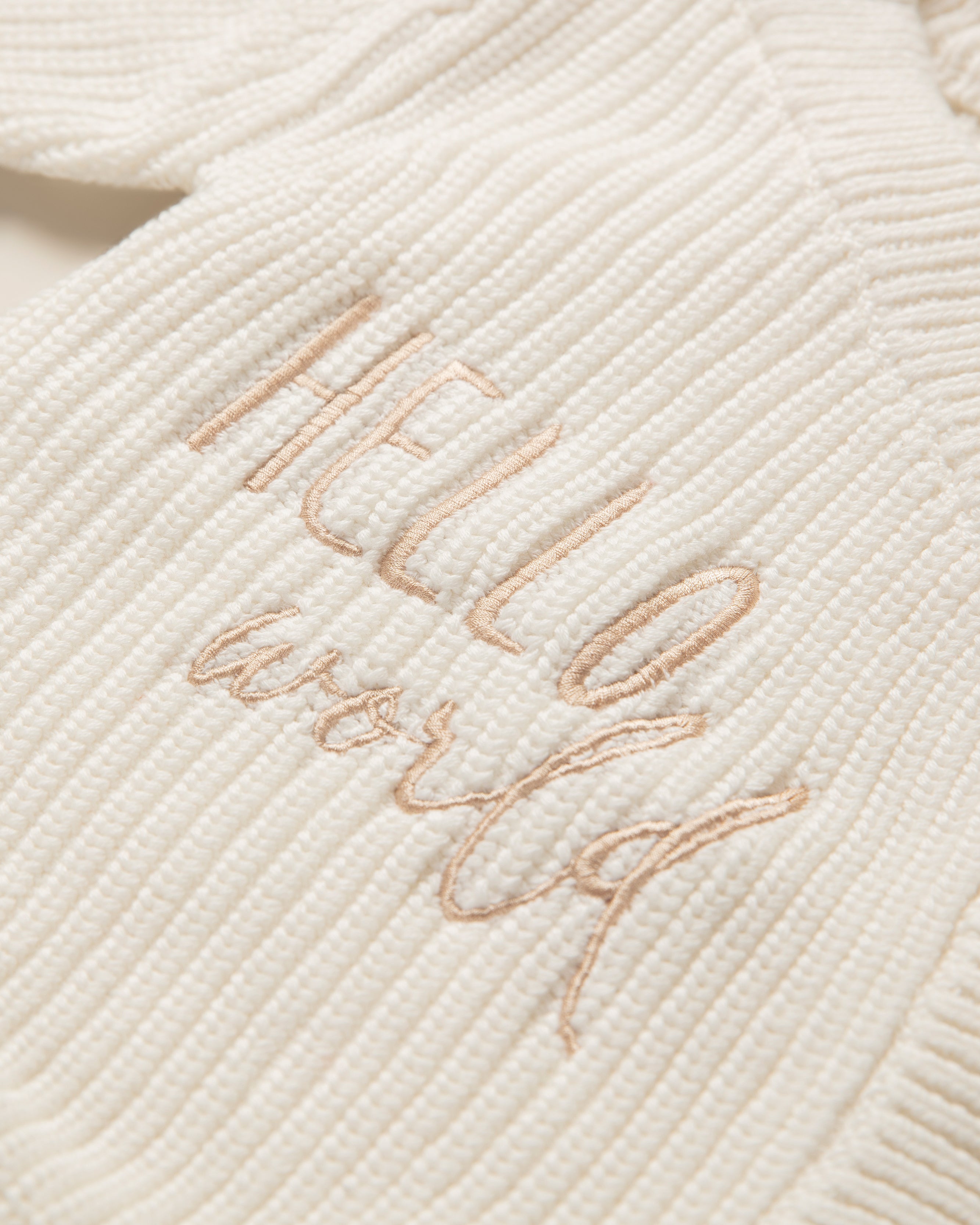 Camille — Cream Knit Romper