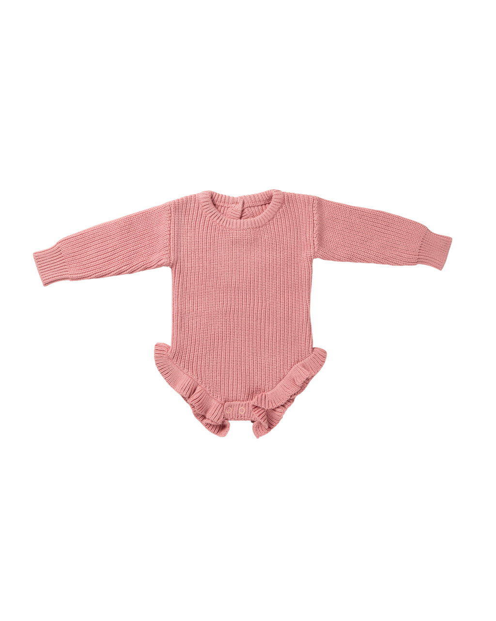 Amélie — Blush Pink Knit Romper