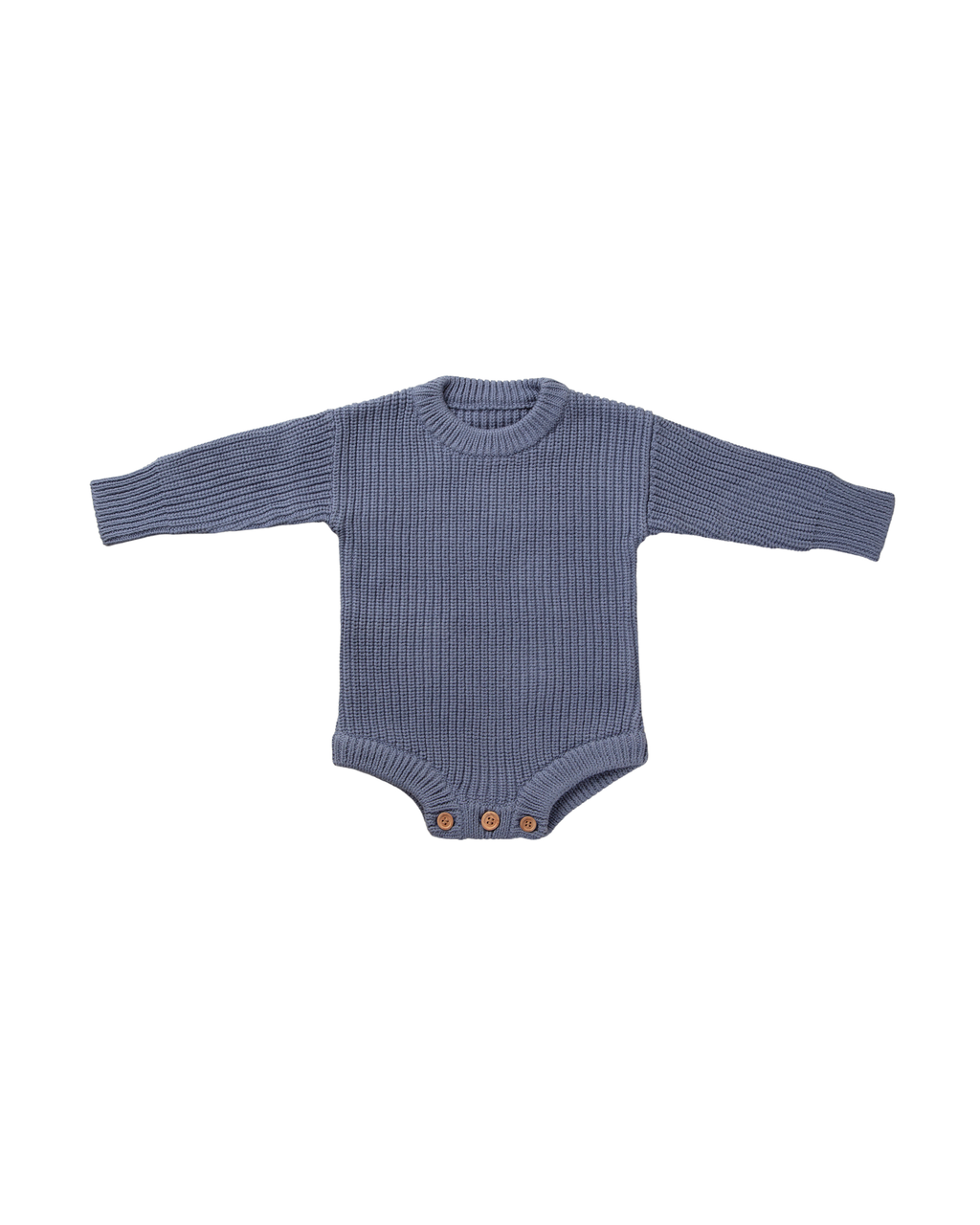 Louis — Navy Knit Romper