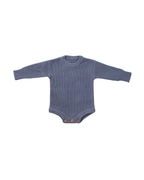 Louis — Navy Knit Romper