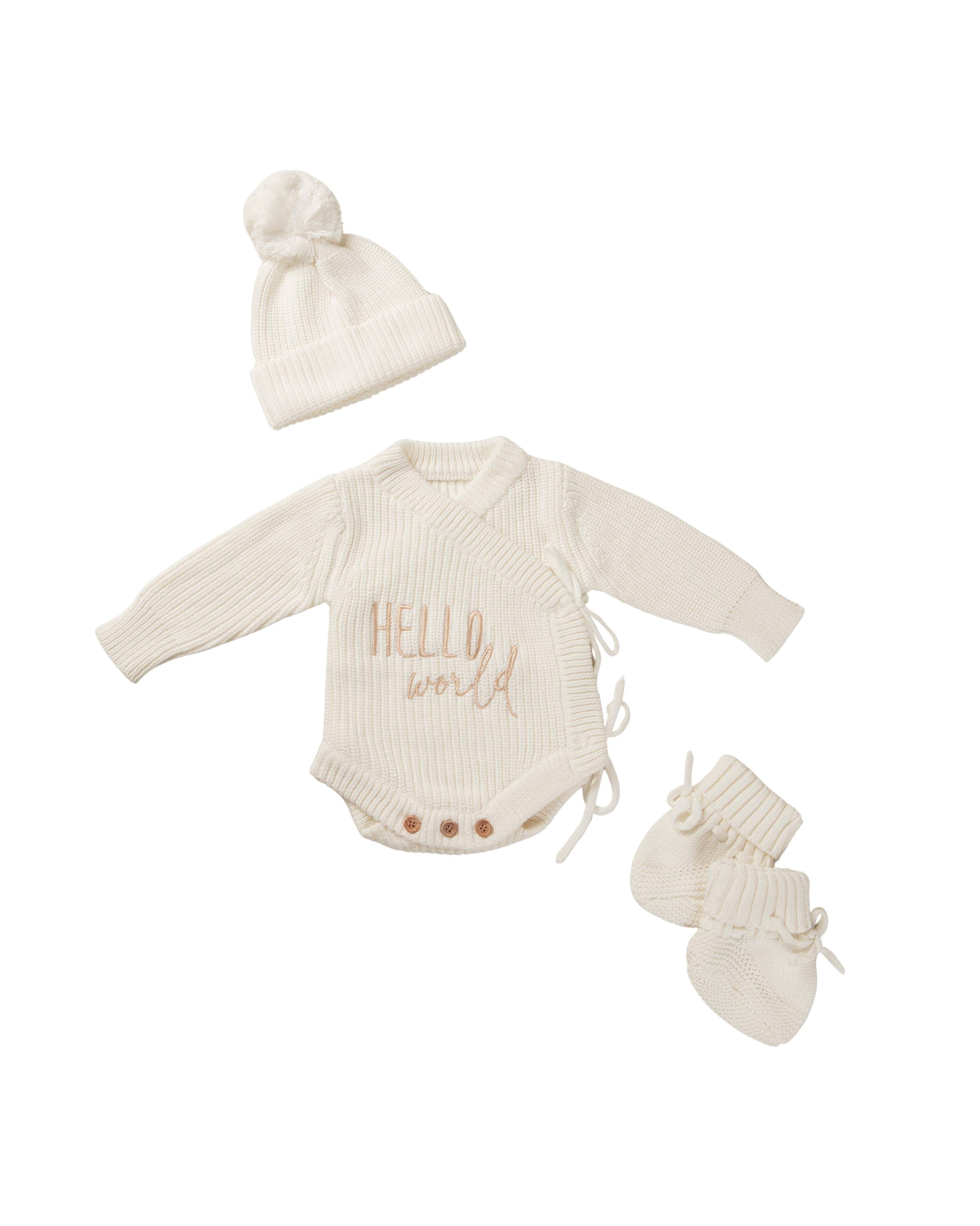 Camille — Cream Knit Romper