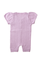 odette - lavender knit romper