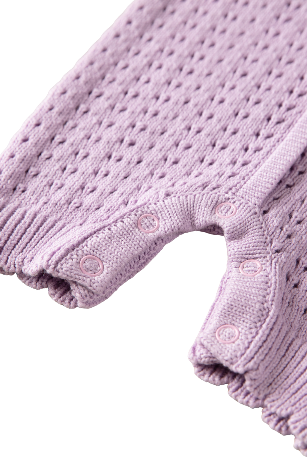 odette - lavender knit romper