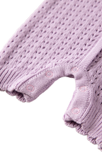 odette - lavender knit romper